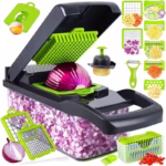 Coupe-légumes 16-en-1 | Hachoir multifonction pour cuisine rapide et facile